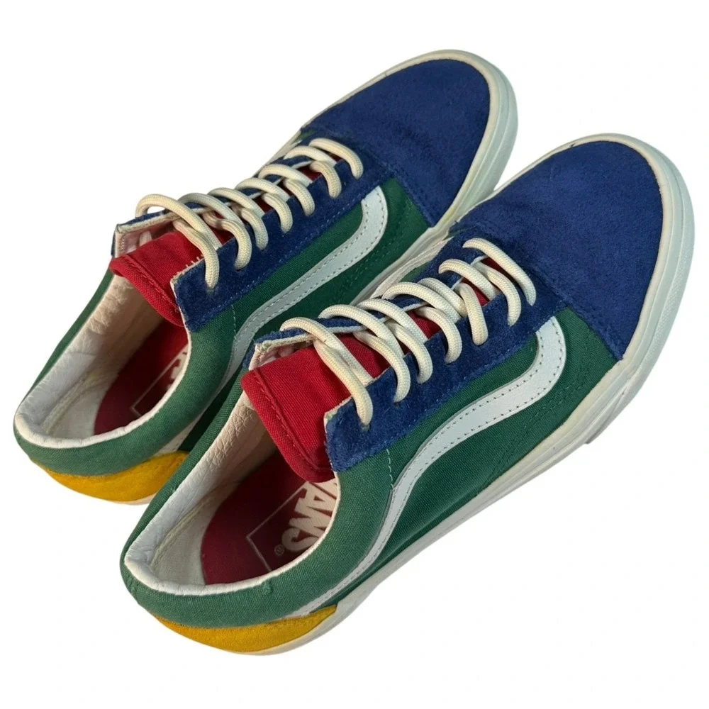 Vans Old Skool Yacht Club Colorblock Sneakers Unisex Men 5.5 Wmn 7 Canvas Suede